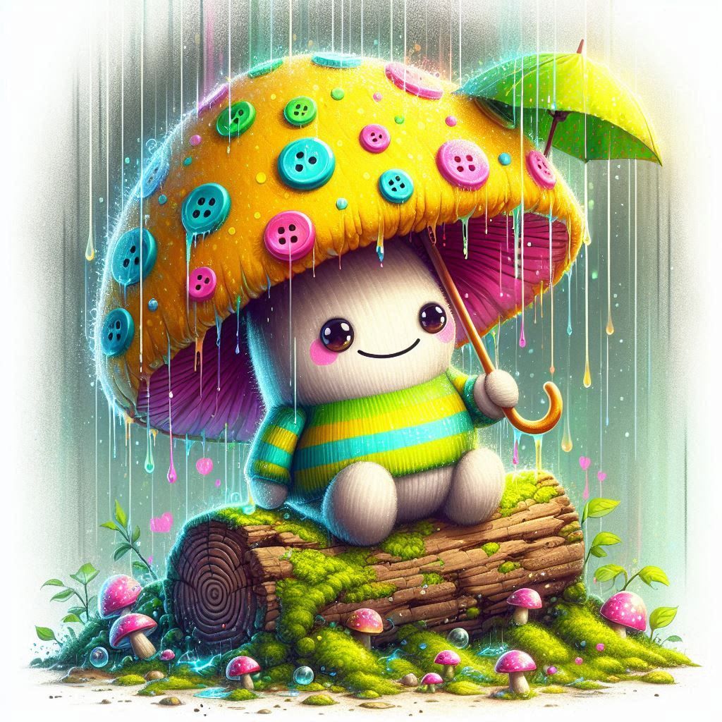 Fluffy mushroom spirit