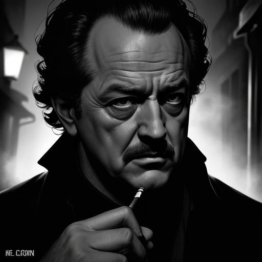 Film Noir: Lee J. Cobb in Dark Alleyway
