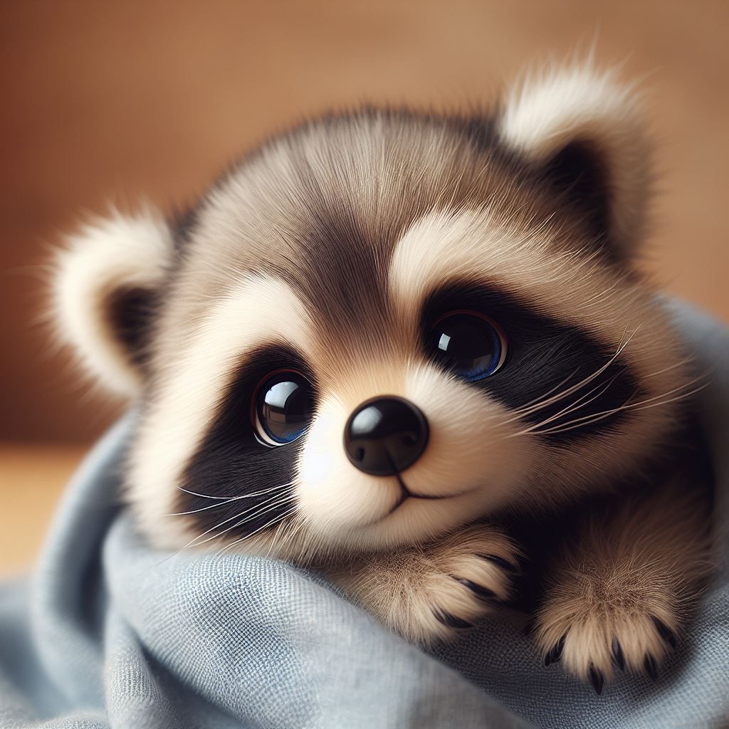 cute baby raccoon