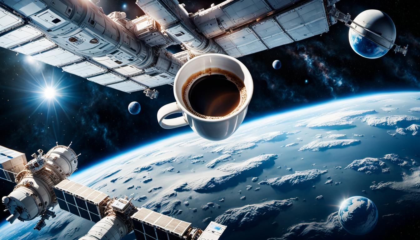 Lost in coffee  by @DeliaPeabody