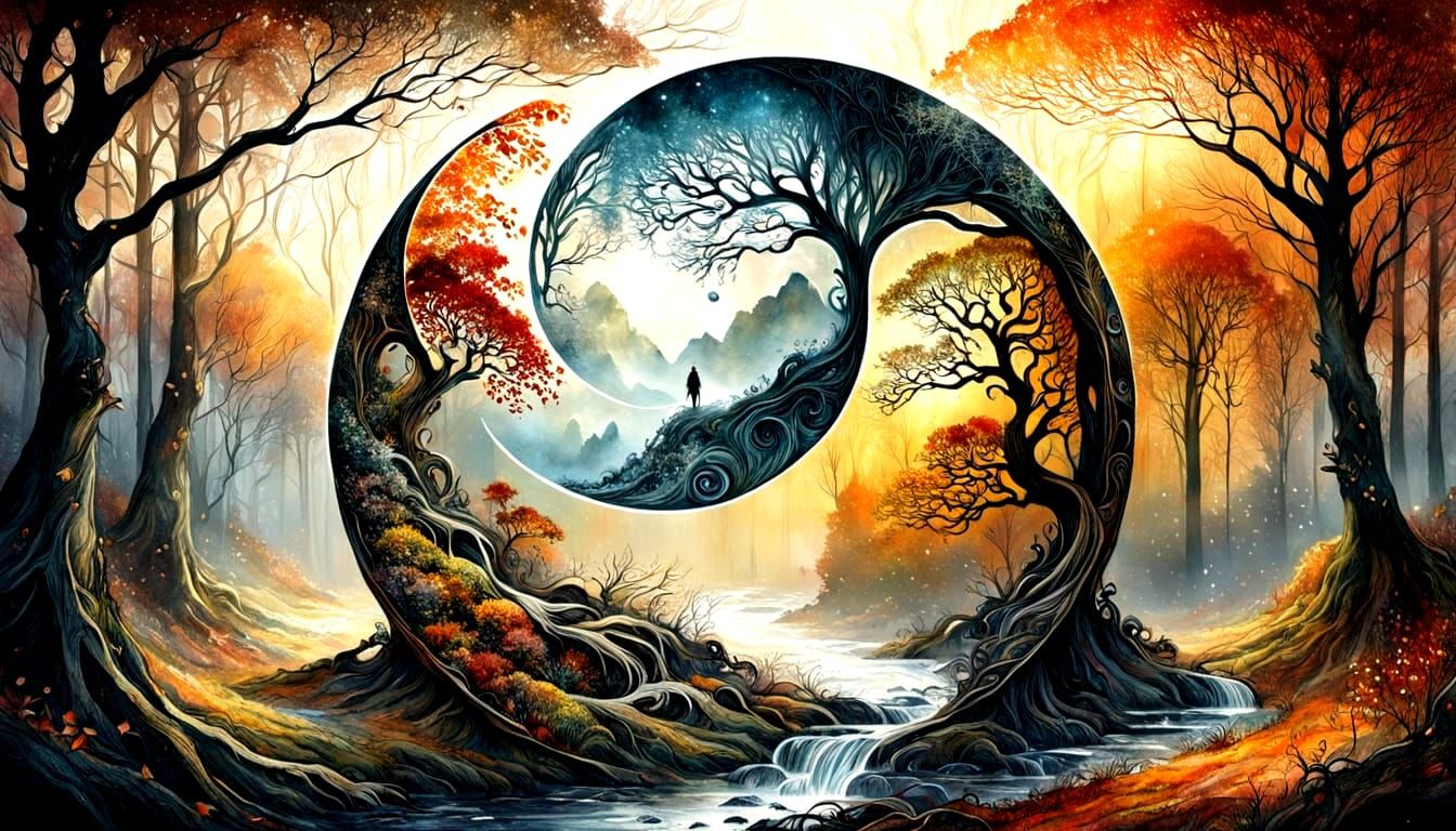 The Journey Between Autumn And Winter   by @Milly