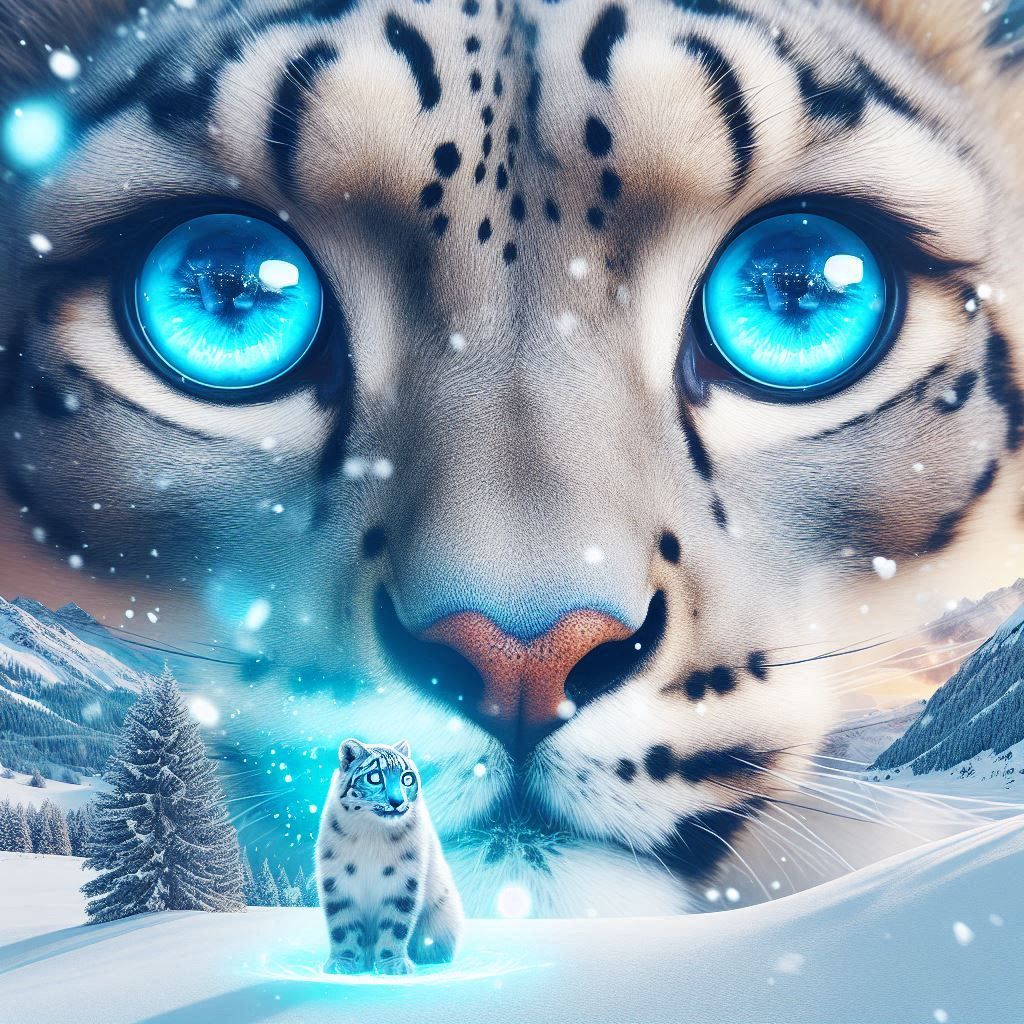 Can You See Me Now !! Snow Leopard in Switzerland