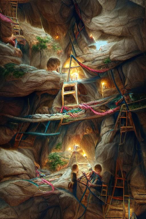 Inside our secret base, just the two of us
