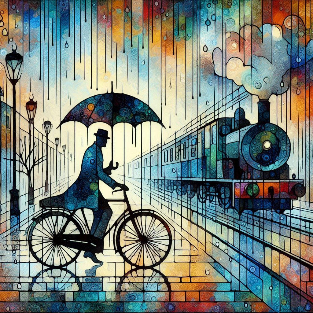 Rainy Day Cyclist