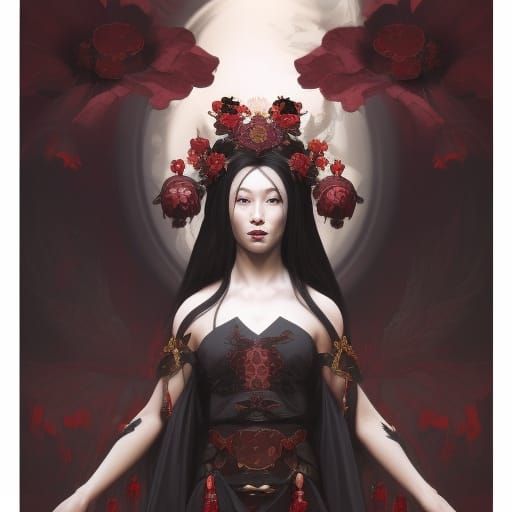 Evil Chinese Empress (challenge) - AI Generated Artwork - NightCafe Creator