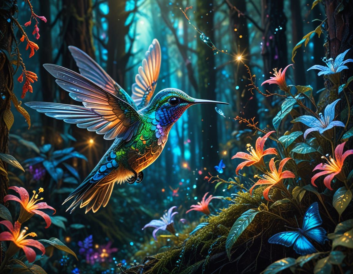 Hummingbird  by @Heleanna