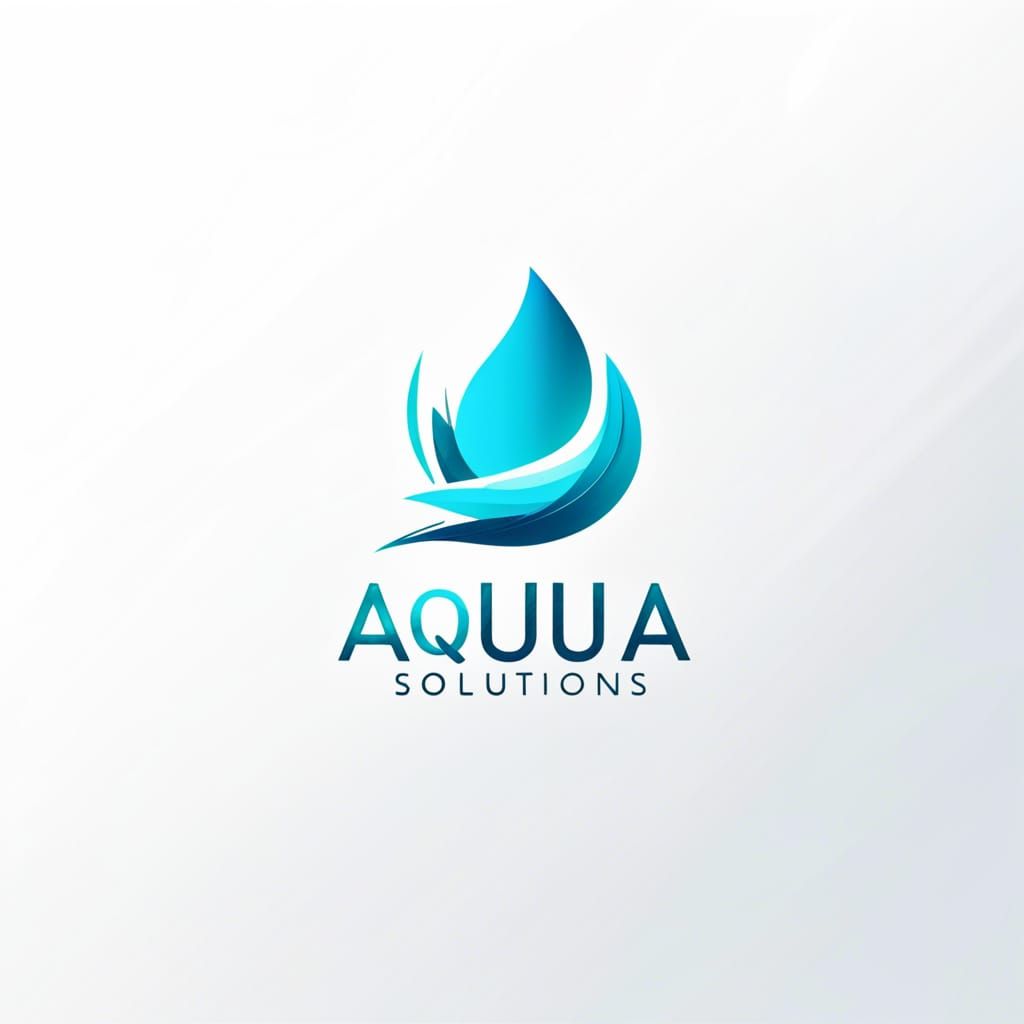 Premium Vector | 3d aqua logo concept template