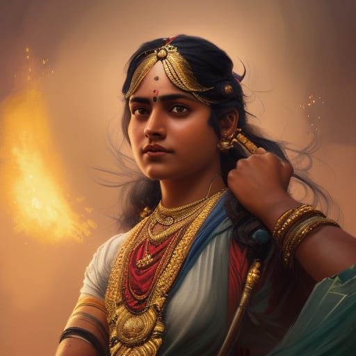 Rani lakshmi bai - AI Generated Artwork - NightCafe Creator