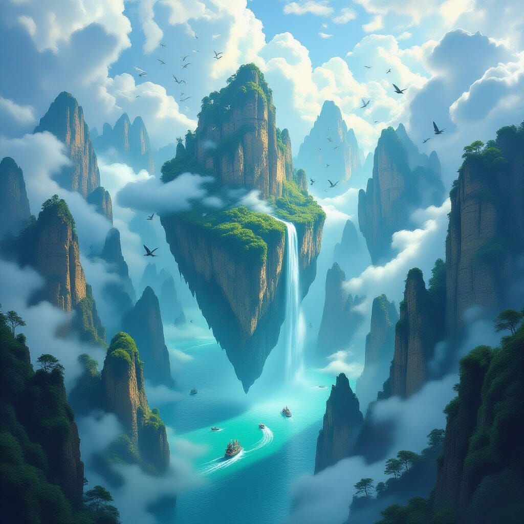 Floating Archipelago Cliffs 