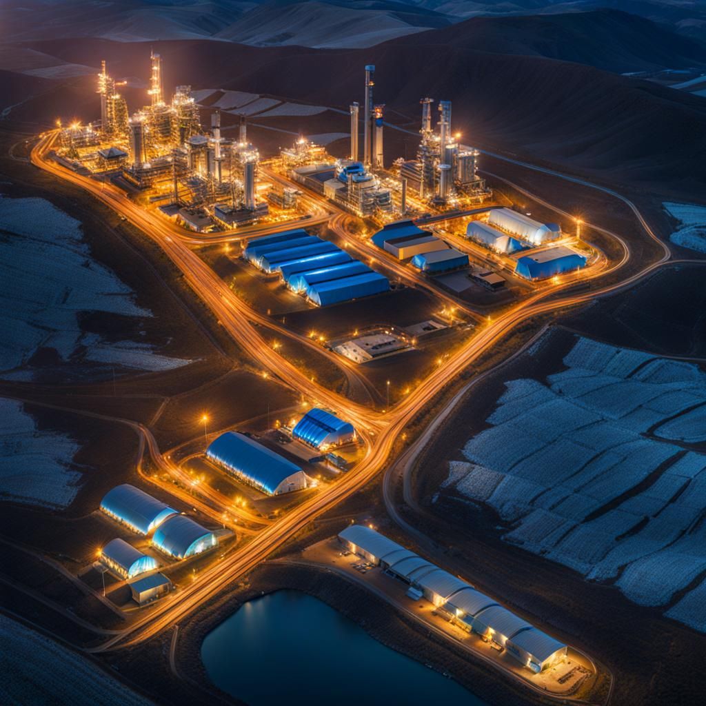 Striking , Bright , Blue visual of VALE Mines