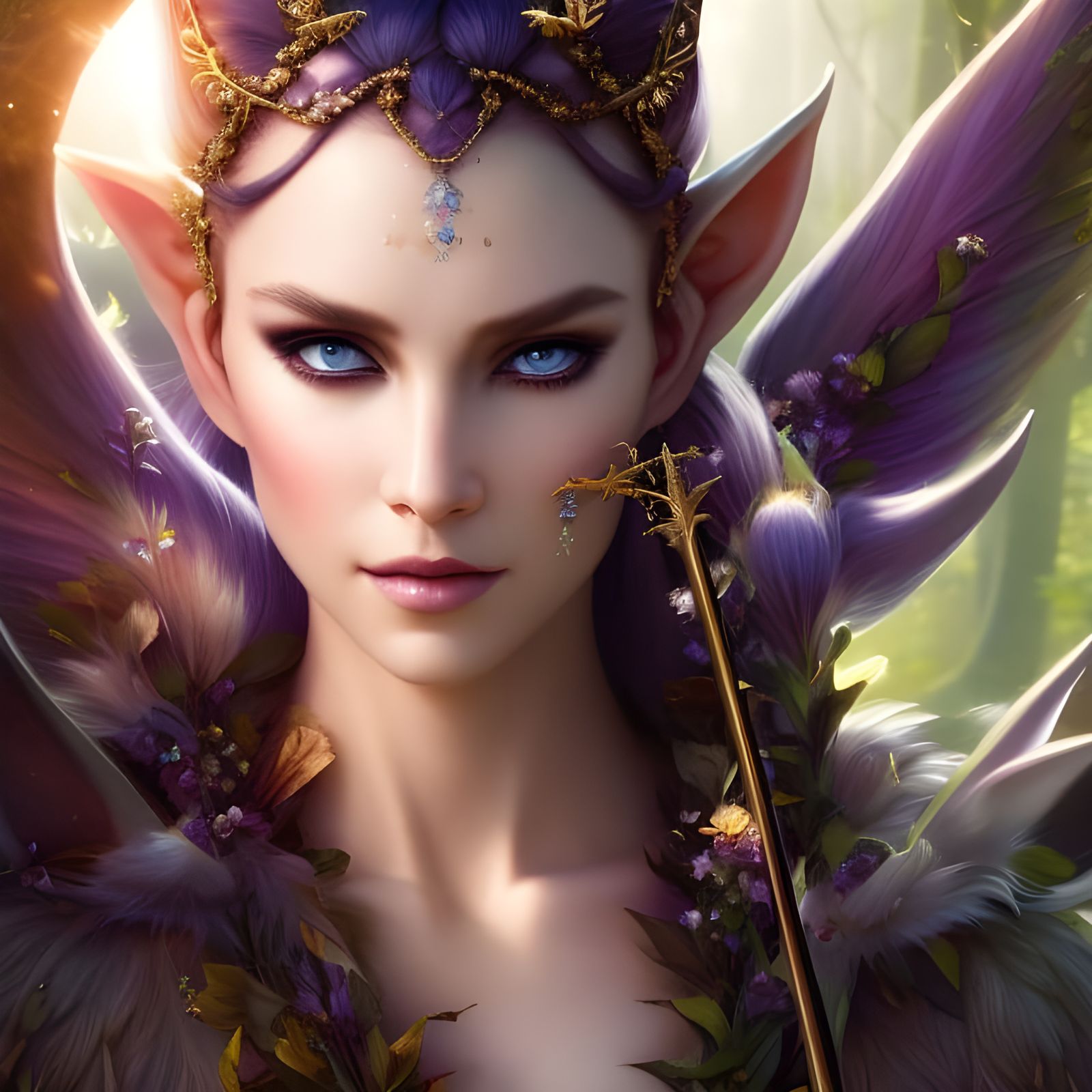 "Graceful Guardian of the Forest: A Portrait of Grace and Power"  by @Mark_Loves_Coffee_