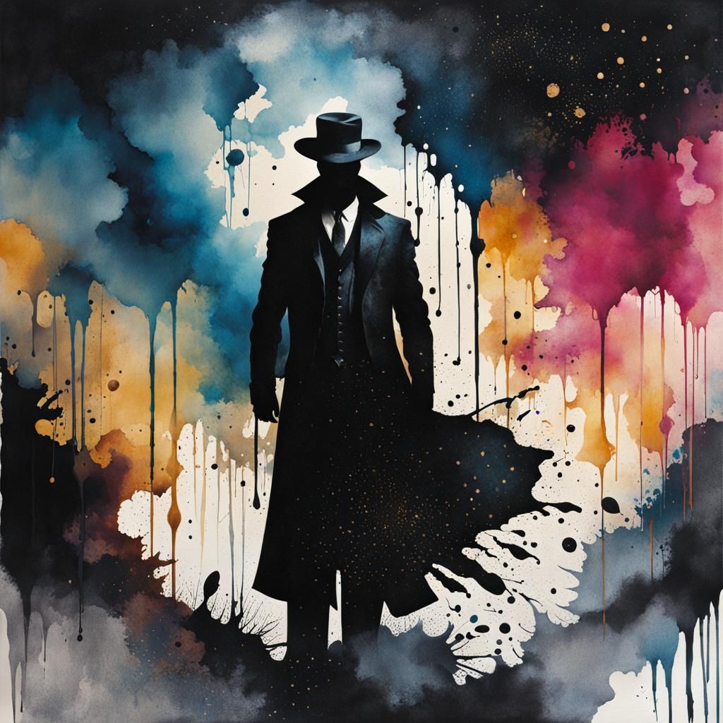 ink splatter art  by @Bunny77