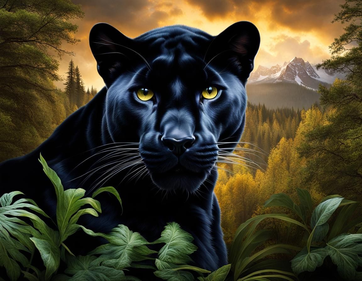 Stunning Panther - AI Generated Artwork - NightCafe Creator