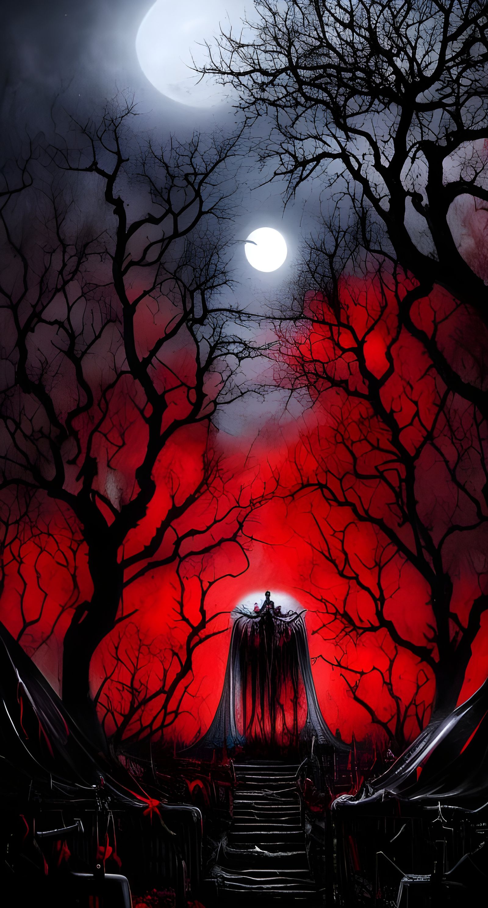 Haunted Woods On a Blood Moon