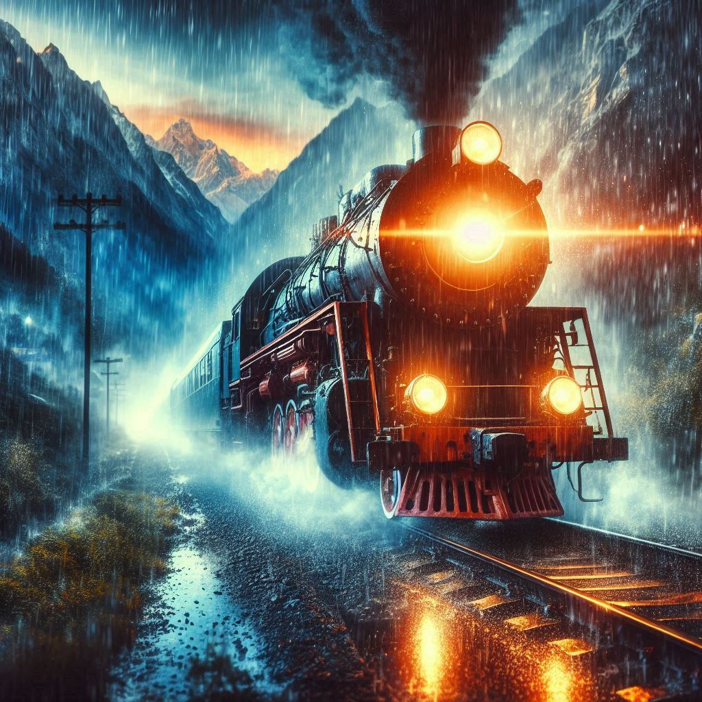 I wish I was a headlight on a northbound train, I'd shine my light through the cool Colorado rain