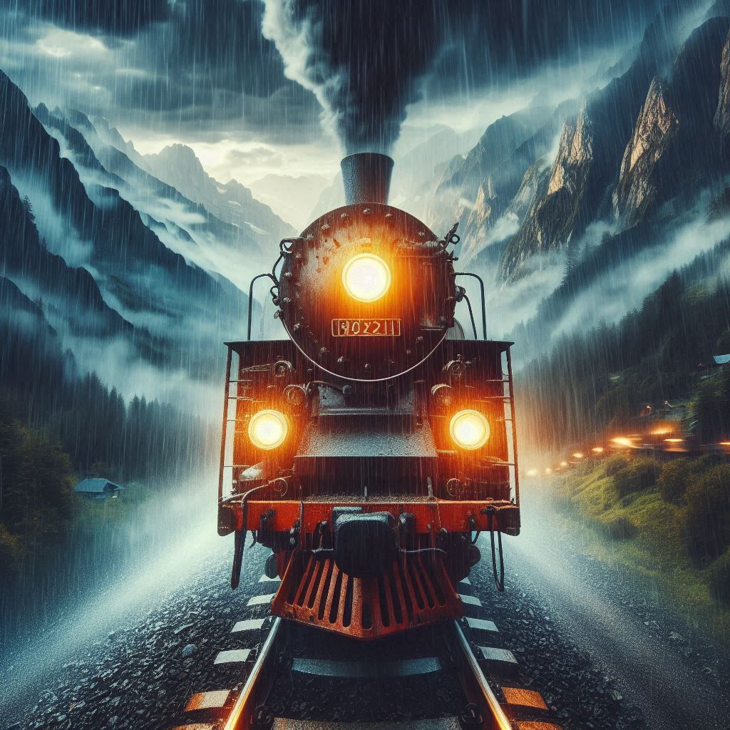 I wish I was a headlight on a northbound train, I'd shine my light through the cool Colorado rain