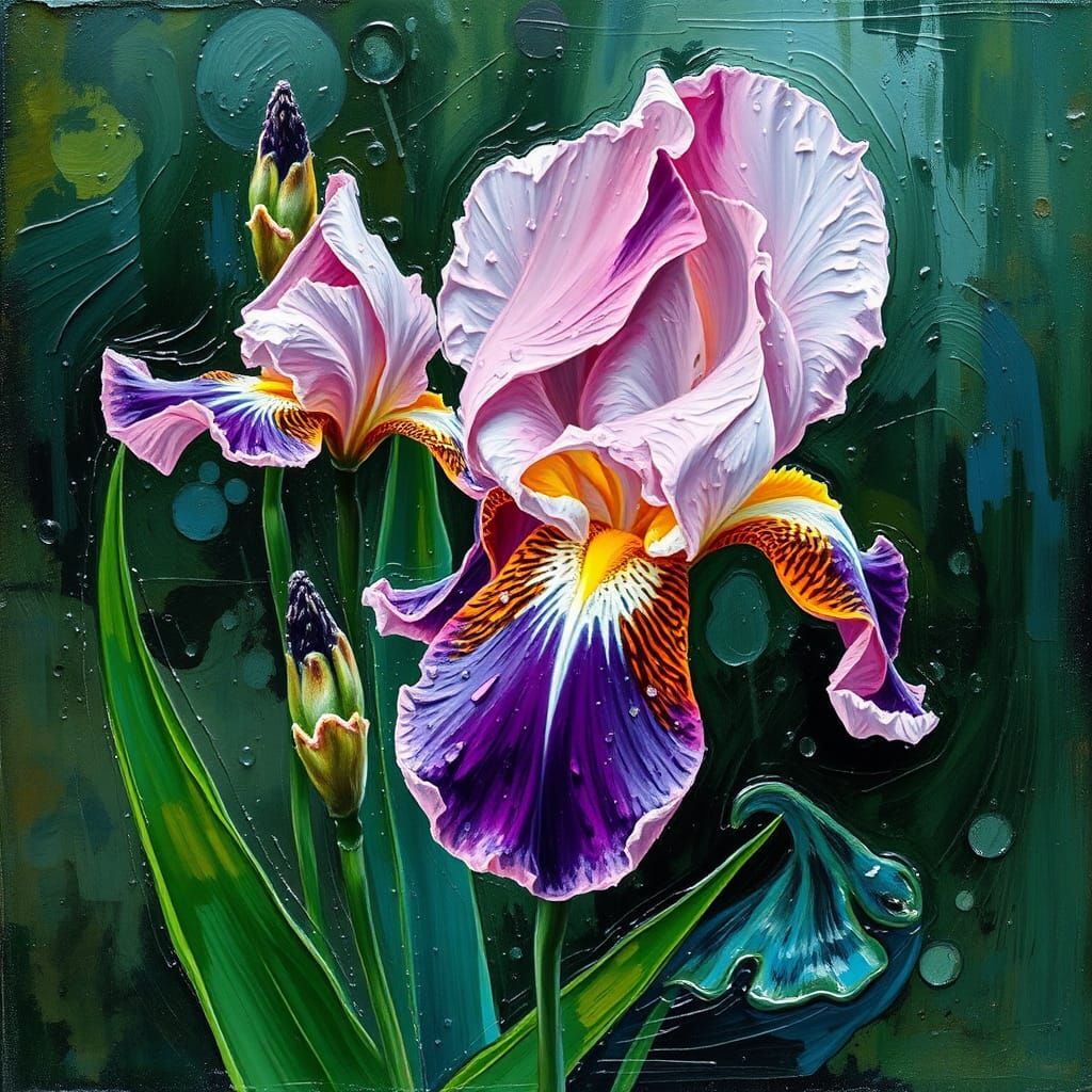 Irises   by @GreenNails 