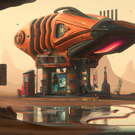 Gas Station on Mars
