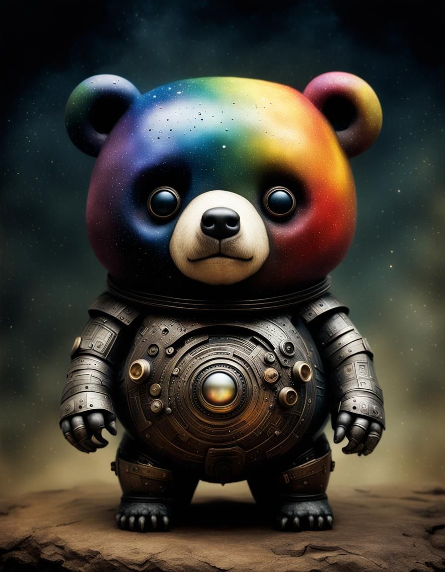 "Galactic Dark Rainbow Obese Bear": photograph by Stephen Ga...