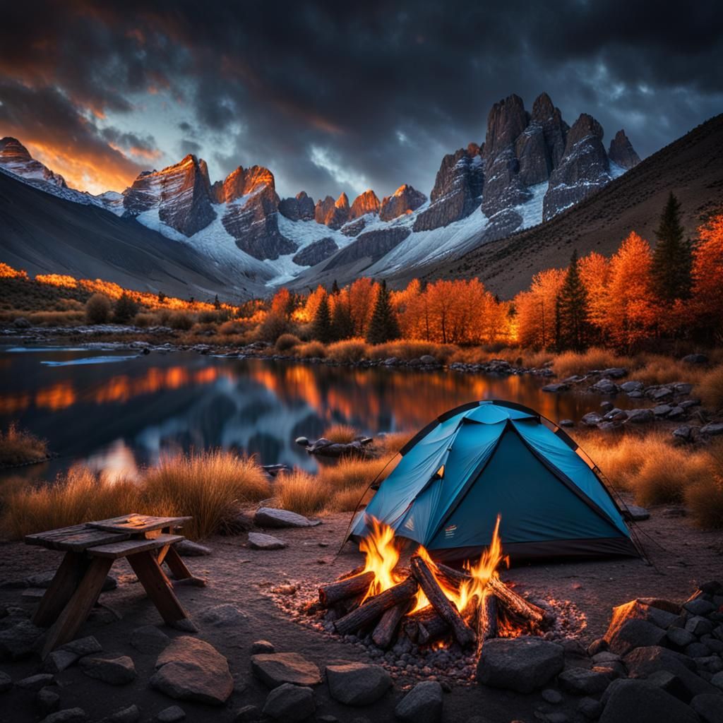 Perfect Camping Setup  by @Elven Maiden