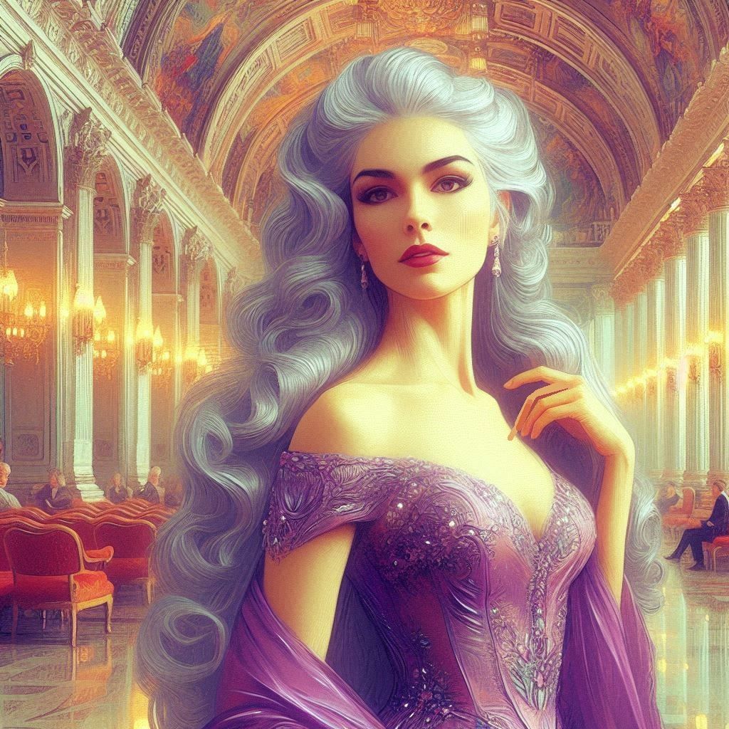 Pretty Purple Portrait 2