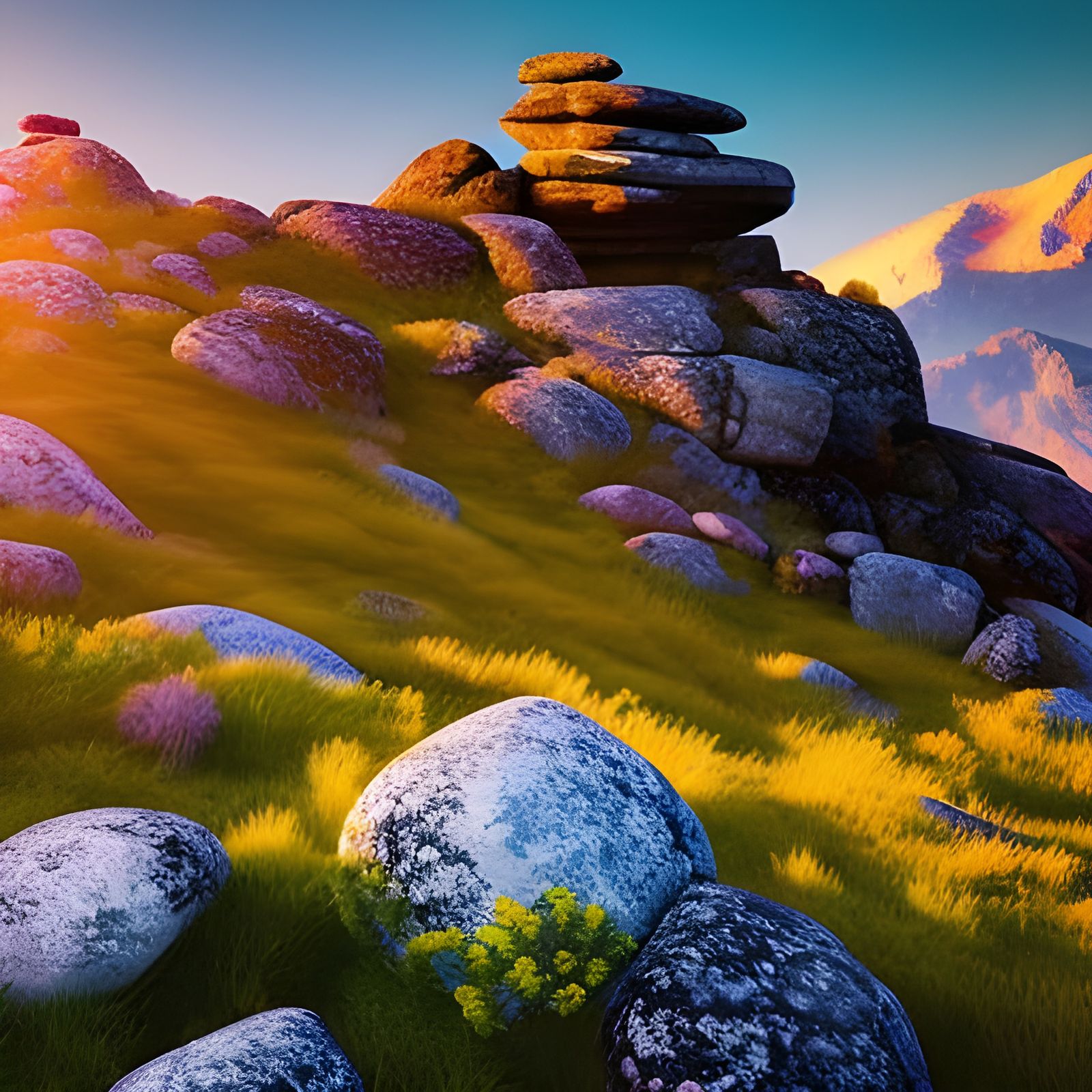 Rock Cairn.  by @GrilgoBaggins