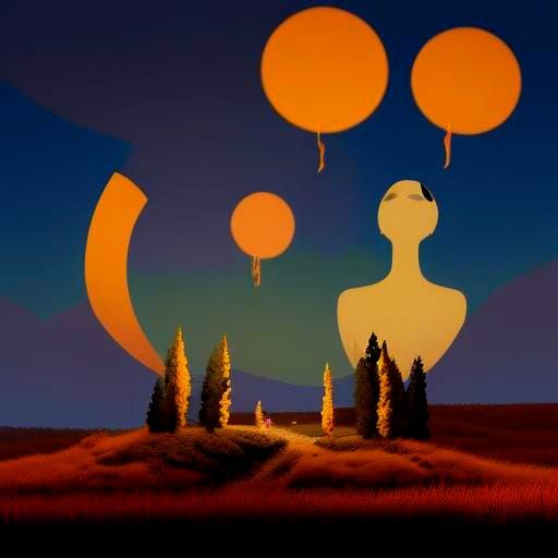 Cyberpunk Cityscape at Night with Flying Vehicles