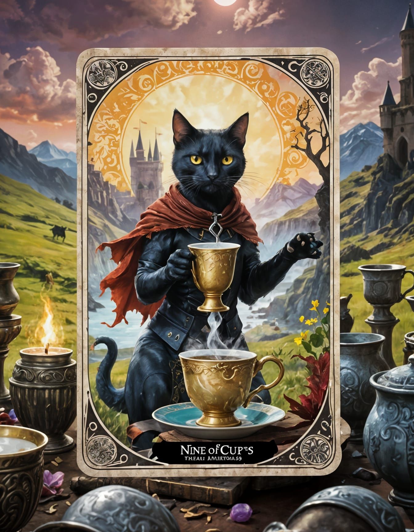 "the nine of cups" oops “the eight of cups”  by @United States Of Daan 