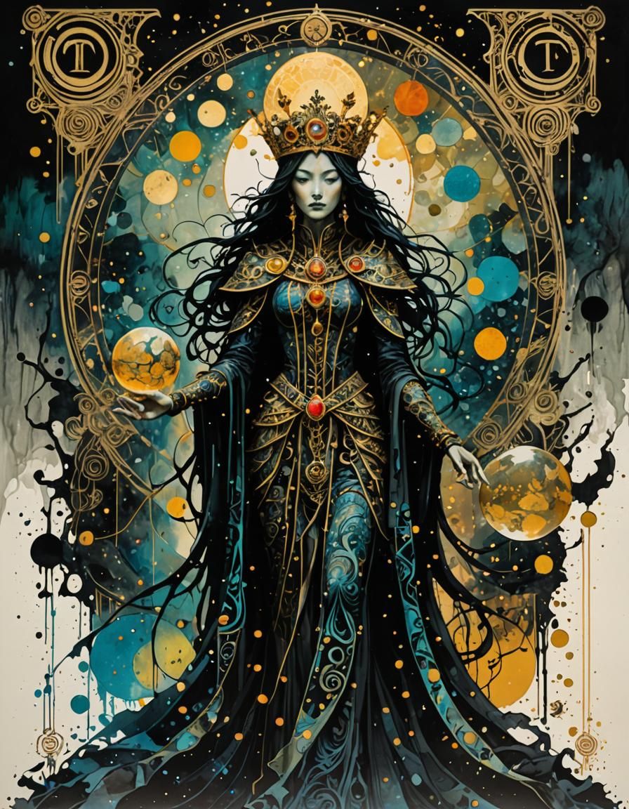 The Queen of Night Draws Near AI Generated Artwork NightCafe Creator