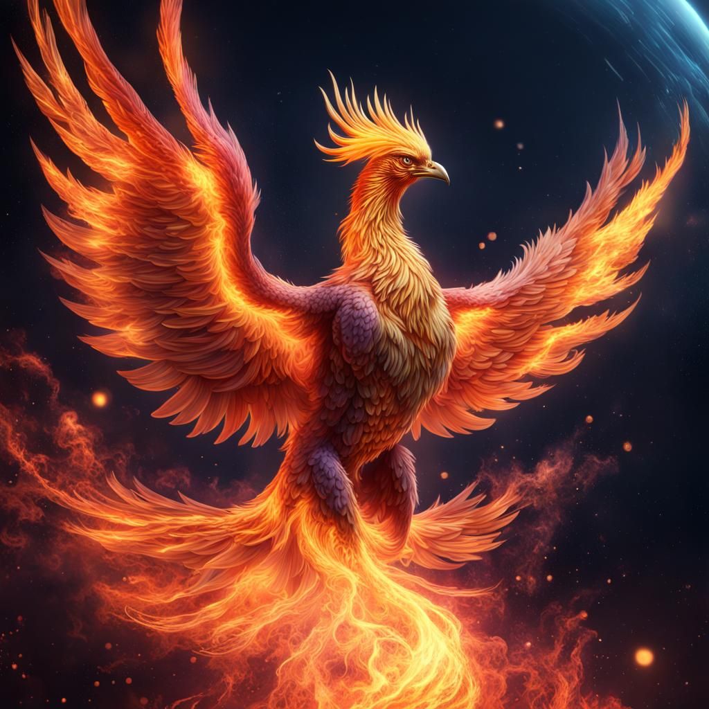 The Great Phoenix - AI Generated Artwork - NightCafe Creator