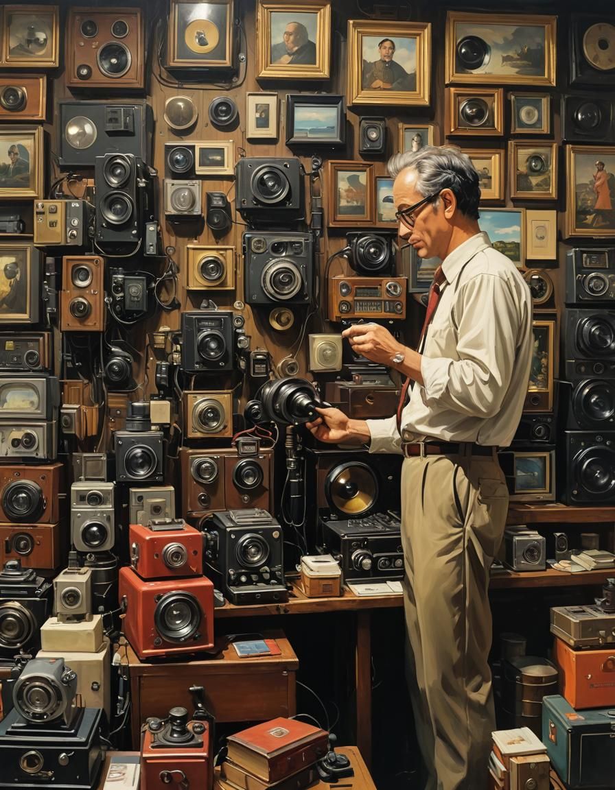 Almost every antique repair shop I seen looks like this… too many electronics to fix.  by @Jokavld