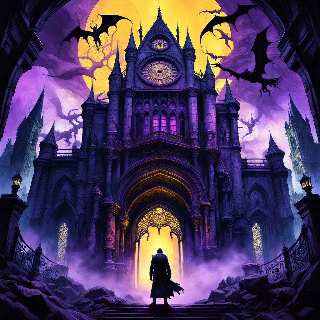 Enter Dracula's castle