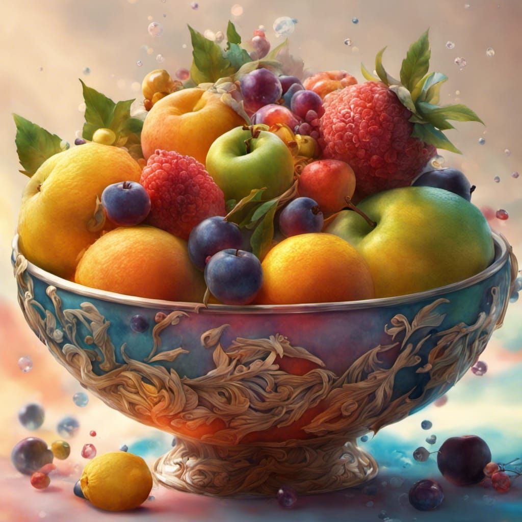 Bowl of Fruit - AI Generated Artwork - NightCafe Creator