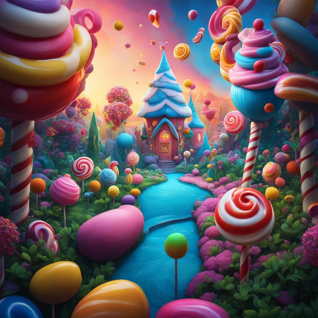 Candy Wonderland - AI Generated Artwork - NightCafe Creator