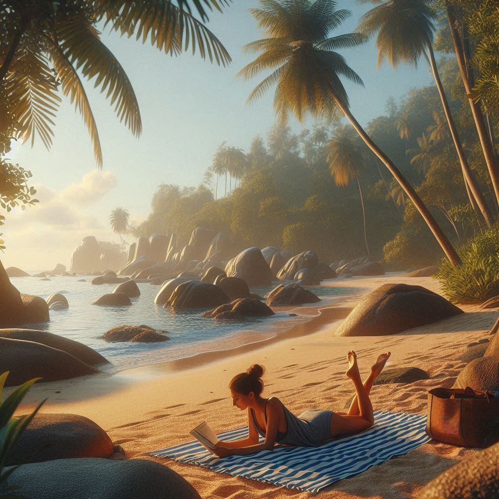 "Waves & Words: A Quiet Afternoon At The Beach"