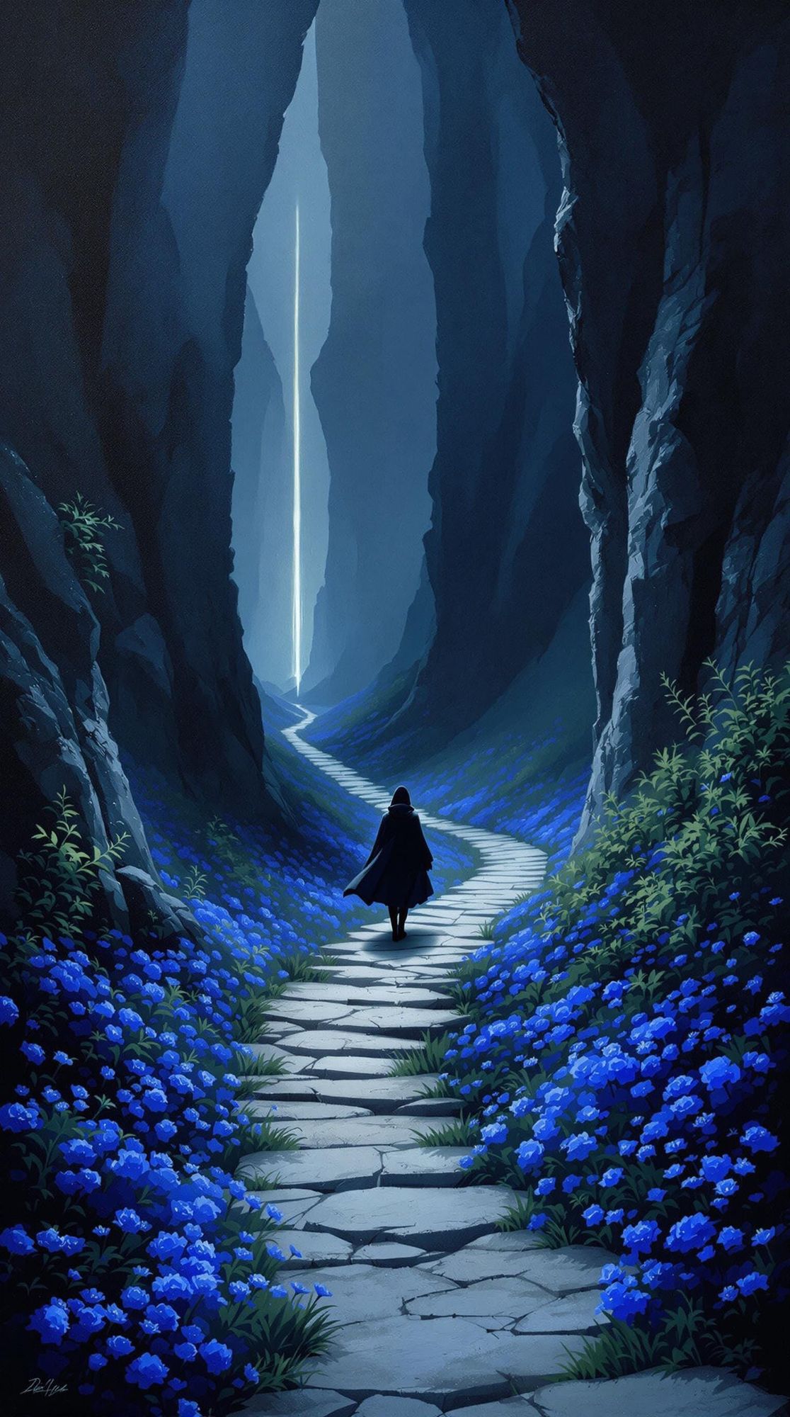 Azure Bloom Canyon Path