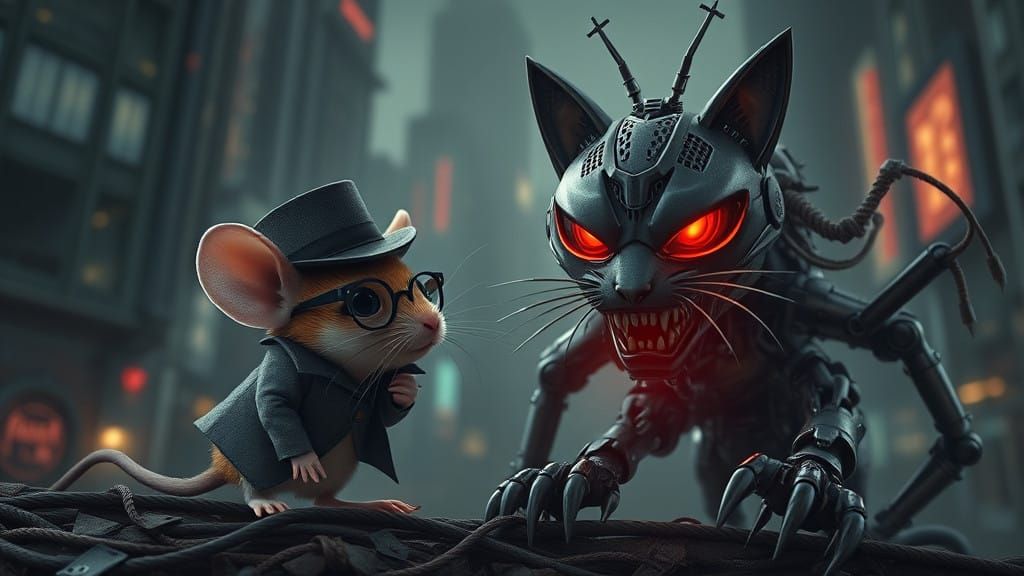 Marius Mouse wasn't ready to give up his sentience to the cyberczars ...