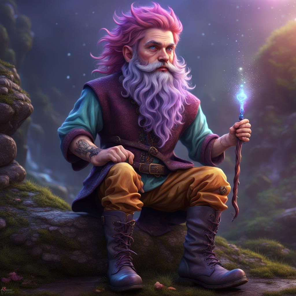 Gnome Illusionist II - AI Generated Artwork - NightCafe Creator