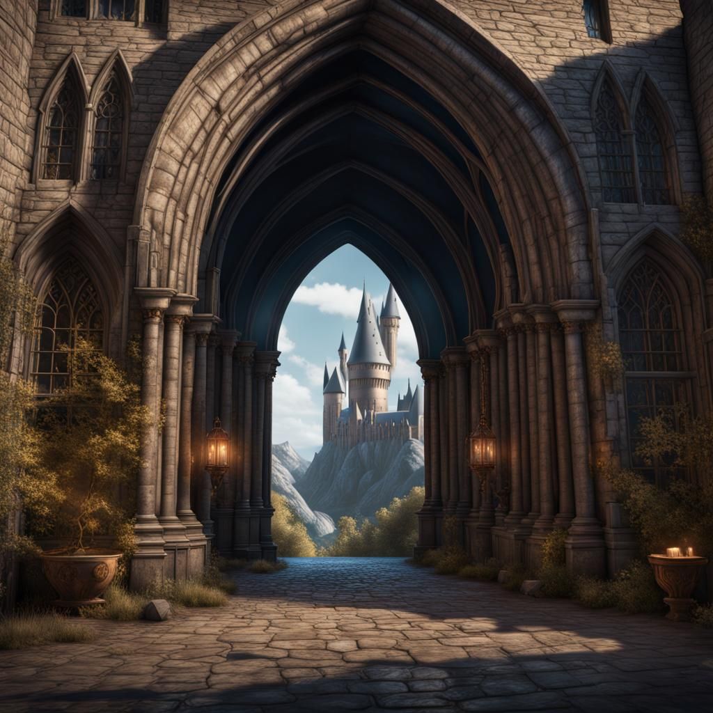 hyperrealistic harry potter arch, - AI Generated Artwork - NightCafe ...