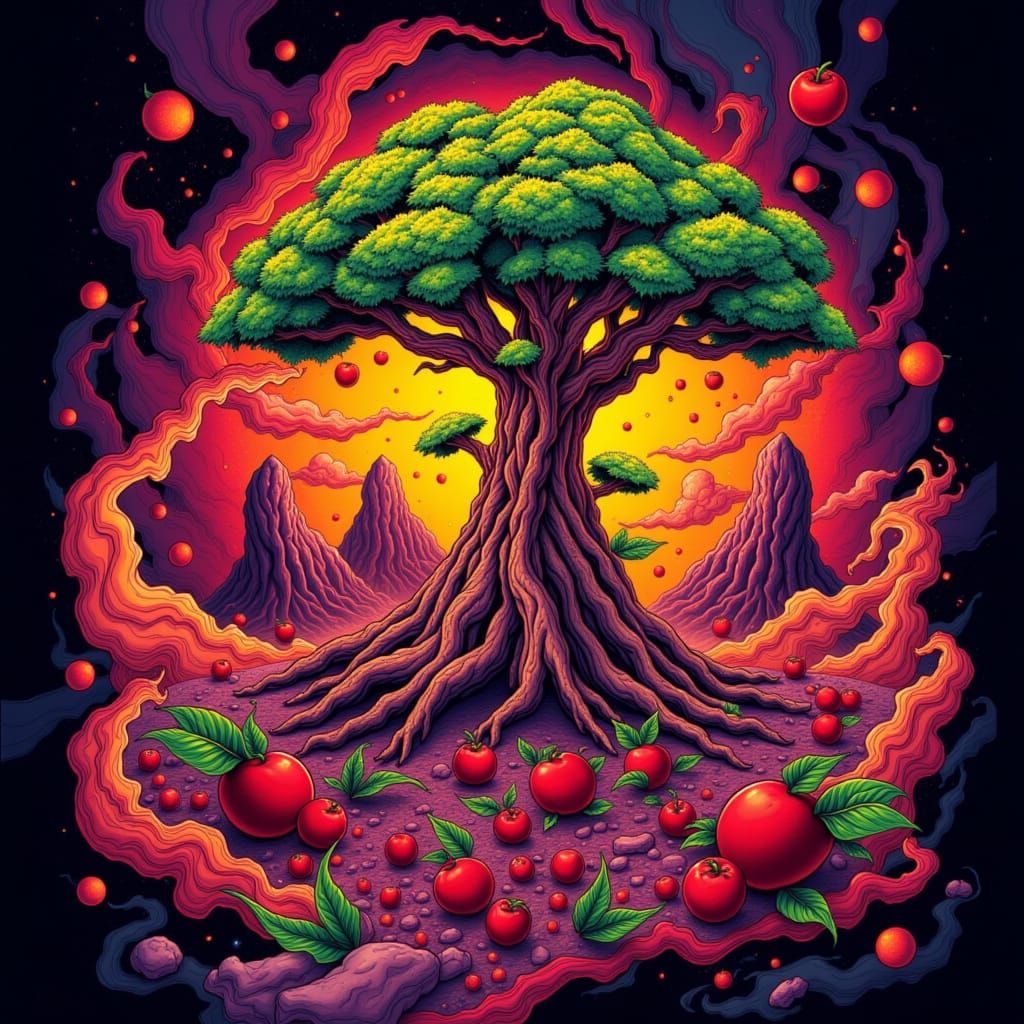 apple<lora:AdorableChaos:1.0>