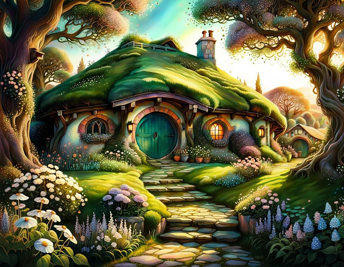 Hobbit Home  by @Aewyn
