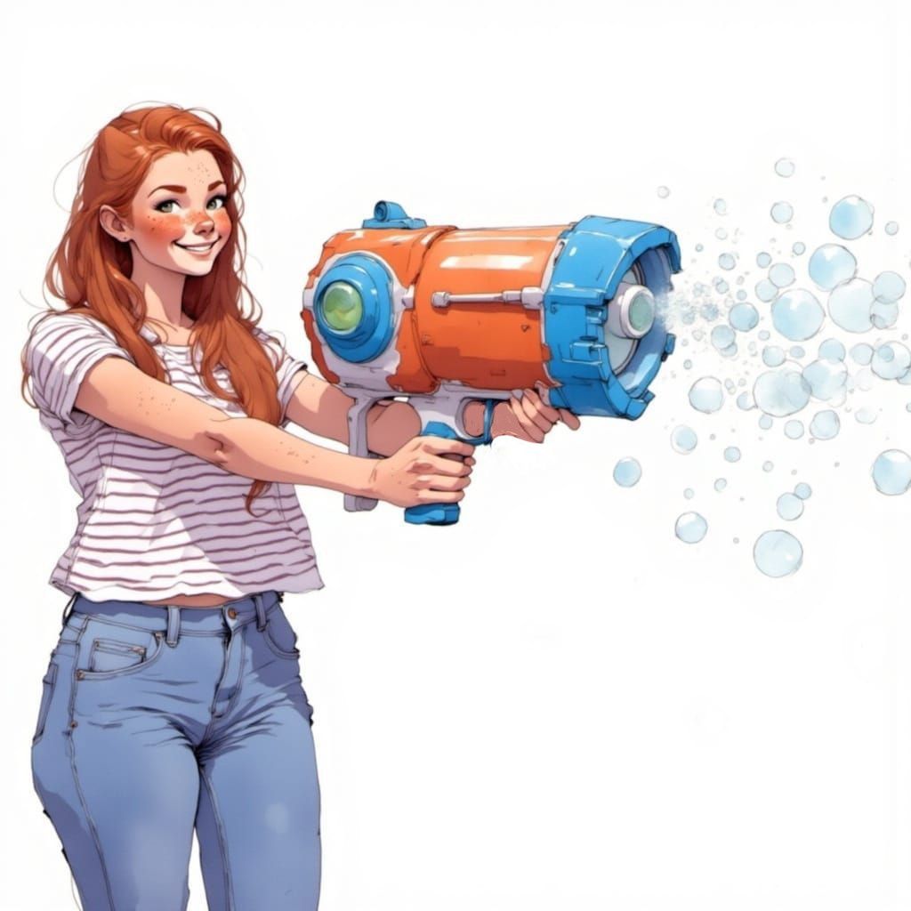 Vixen with her Maj-tech Bubble Caster