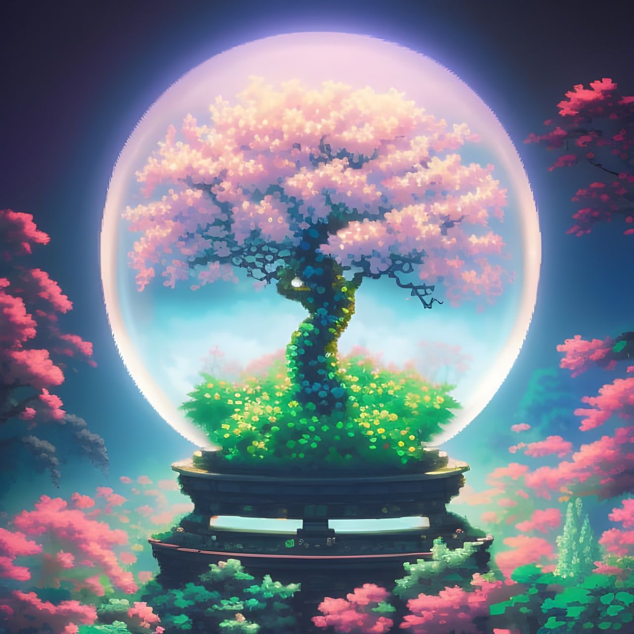 Tree in an orb  by @Nobody-Important