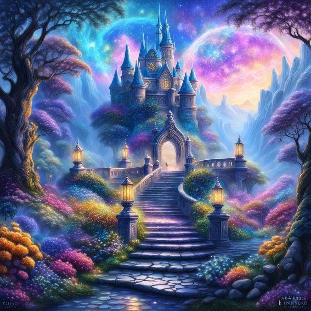 Entrance of fae castle - AI Generated Artwork - NightCafe Creator