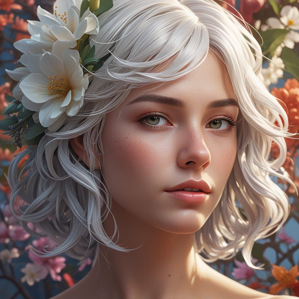 floral frame  by @SallyAB