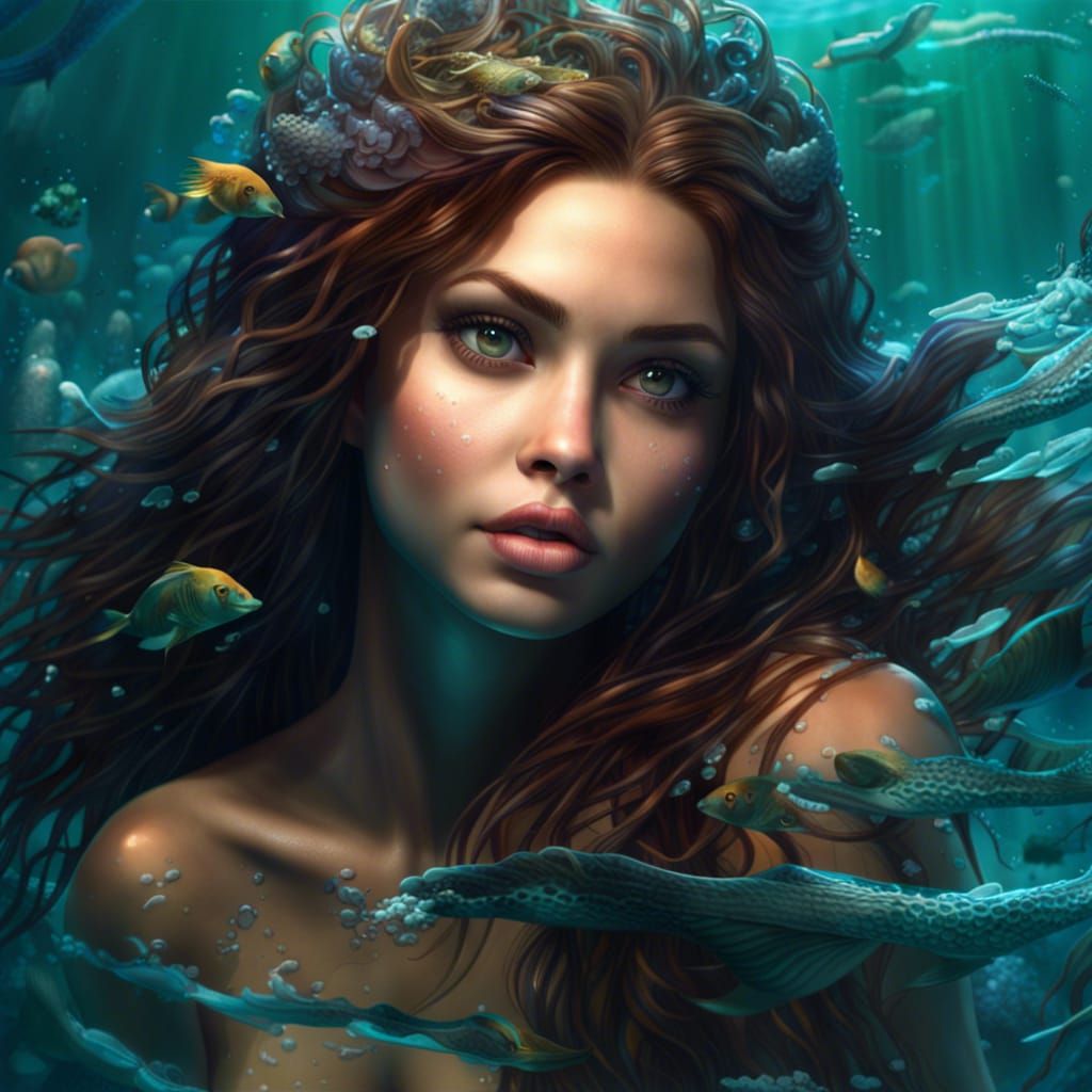 Underwater beauty AI Generated Artwork NightCafe Creator