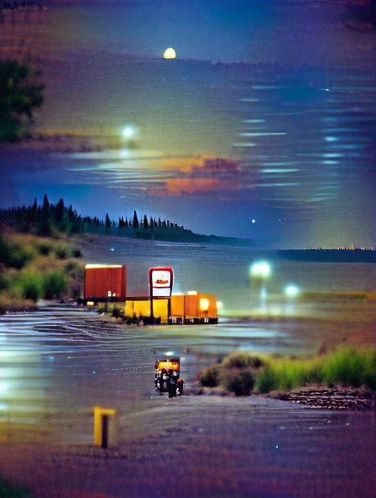 With nowhere else to go, we pulled in for the night at a res...