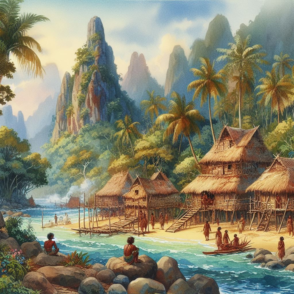 tropical island