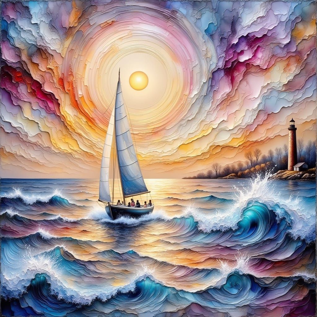 sailboat on the ocean