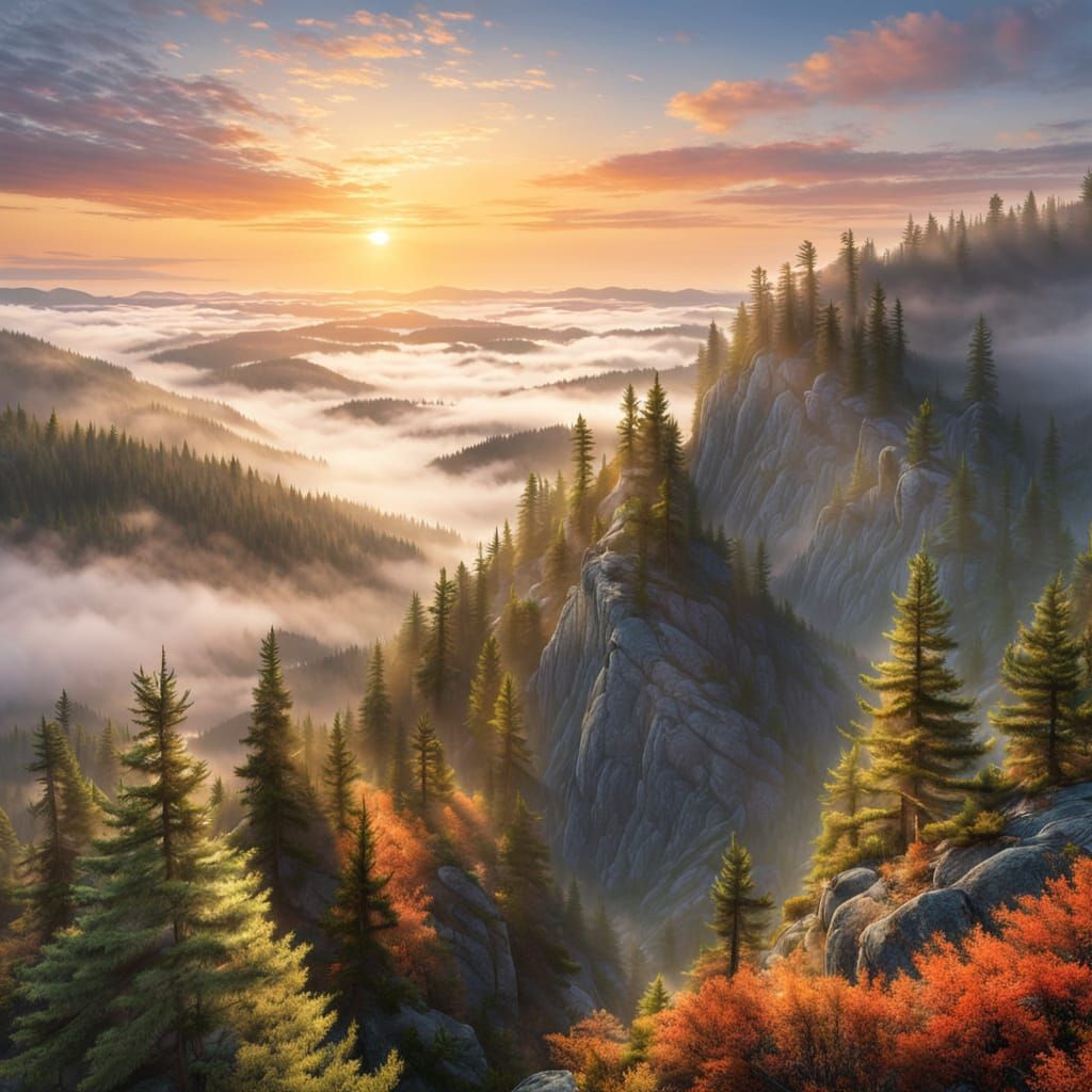 Foggy Morning View  by @Thomas